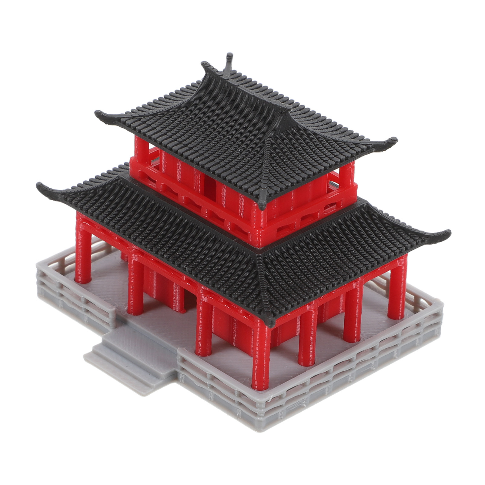Aquarium - Pavilhão Chinês Antigo Preto e Vermelho,