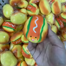 Interactive Squeaky Plush Dog Toy - Novo Brinquedo Antiestresse Squishy em Formato