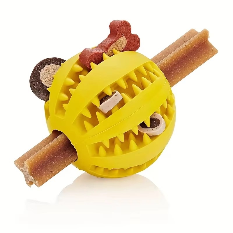 Dog Puzzle Feeder Toy - 1/2 peças Bola de Brinquedo para